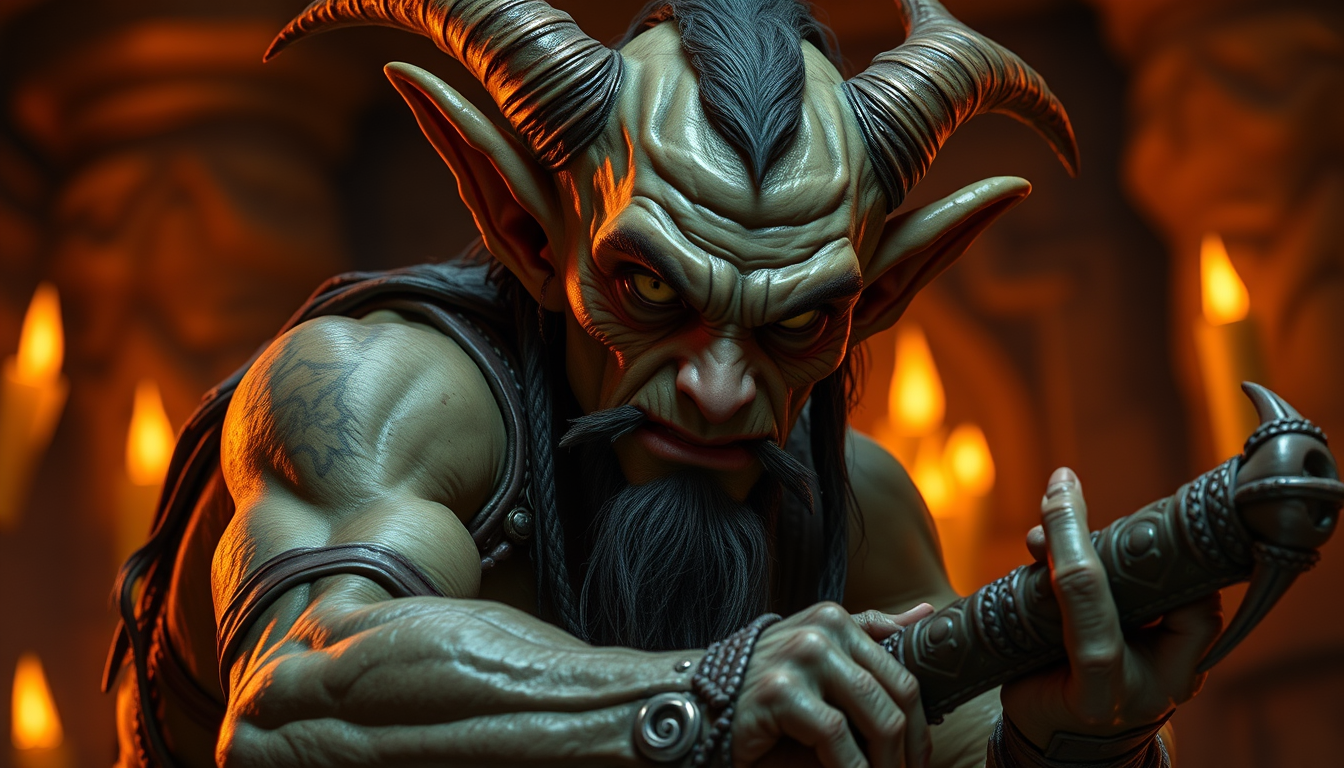 Main art studio: fassa uma goblin garota joven gostosa pelada