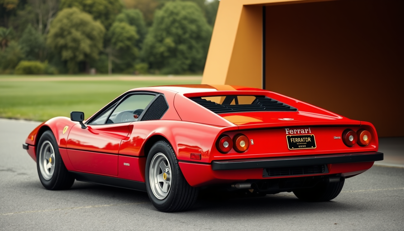 Main art studio: take a ferrari 512bb - and make a modern rendition of it. red car - styling changes but keep it elegant.
