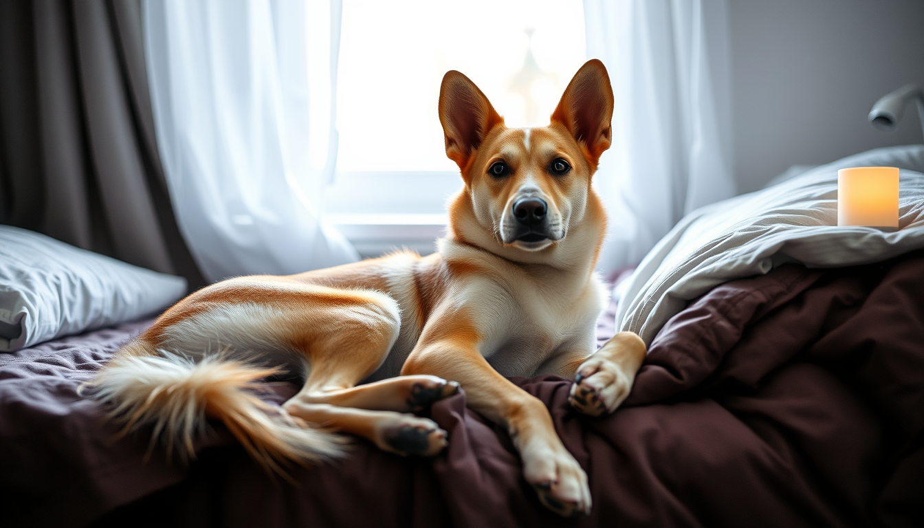 Main art studio: Ein deutsches mädchien die im bett im bekini liegt
