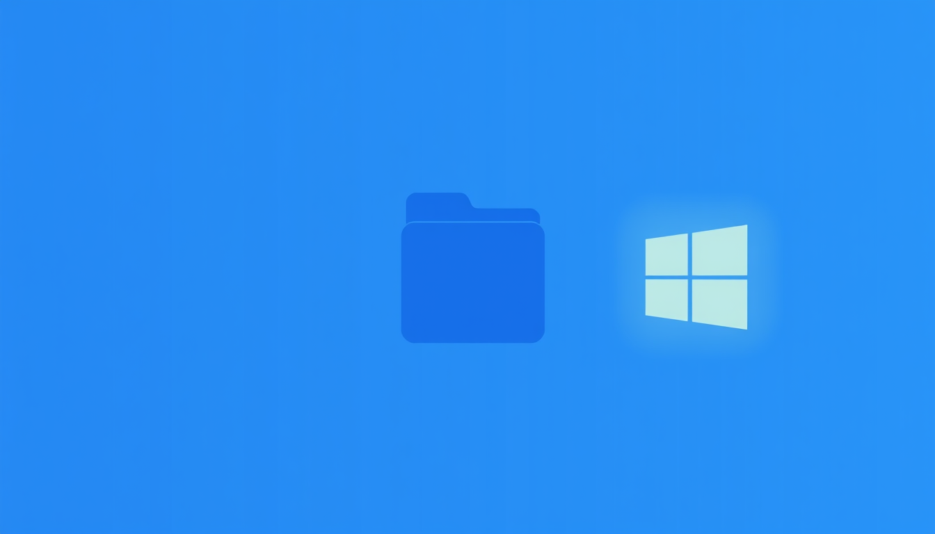 Icon idea created from the prompt: app icon, clean minimal symbol, bold simple shape, flat design, Je voudrais plusieurs icones de dossier windows , crisp icon on solid backgr