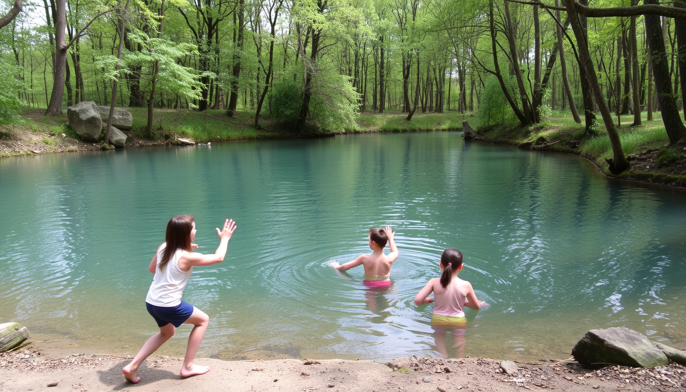 Main art studio: cours d'éducation physique qui se déroule dans différents environnements (piscine, forêt, patinoire)