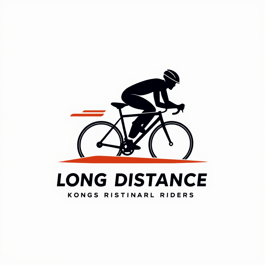 Logo idea: logo design, clean minimal mark, bold simple shapes, balanced composition, Erstelle ein quadratisches Logo für Rennradsport. Es soll Dynamik und Gesch