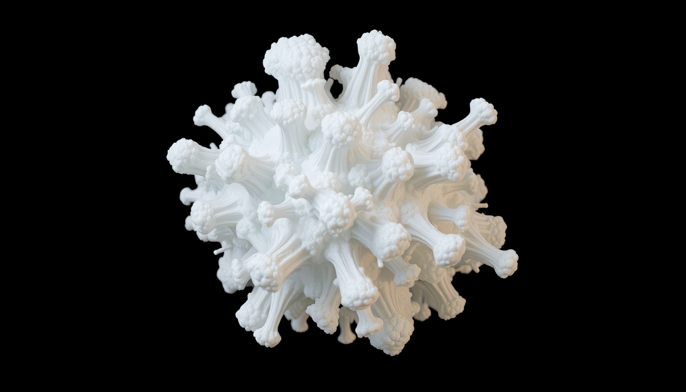 AI Art prompt example created from the prompt: A clump of polymorph for moddeling