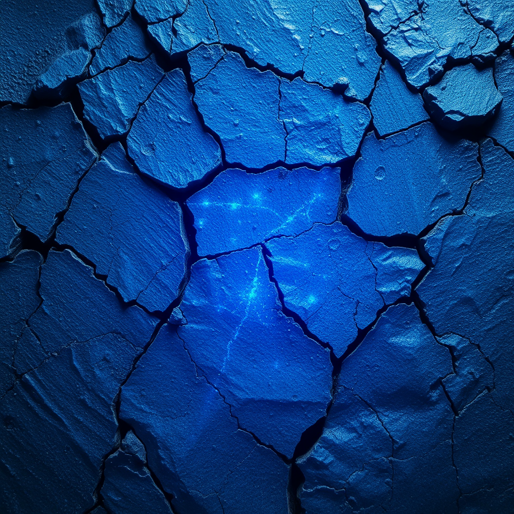 Main art studio: A texture for a blue bright mysterious cracked stone