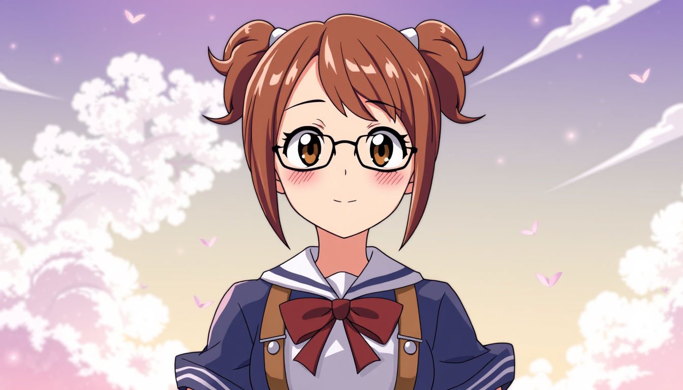 Main art studio: ochako uraraka from my hero academia anime, anime style