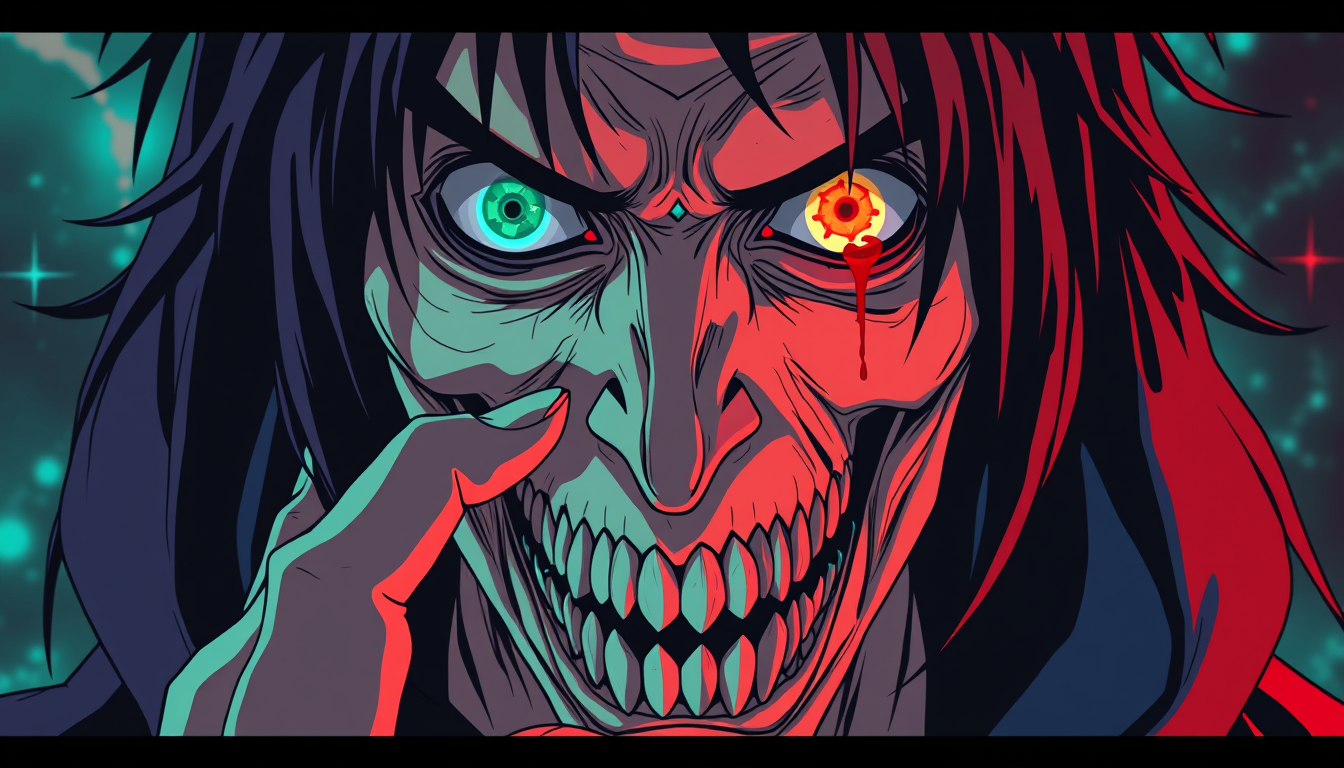 Main art studio: Homem aleatório anime,colorido,horror