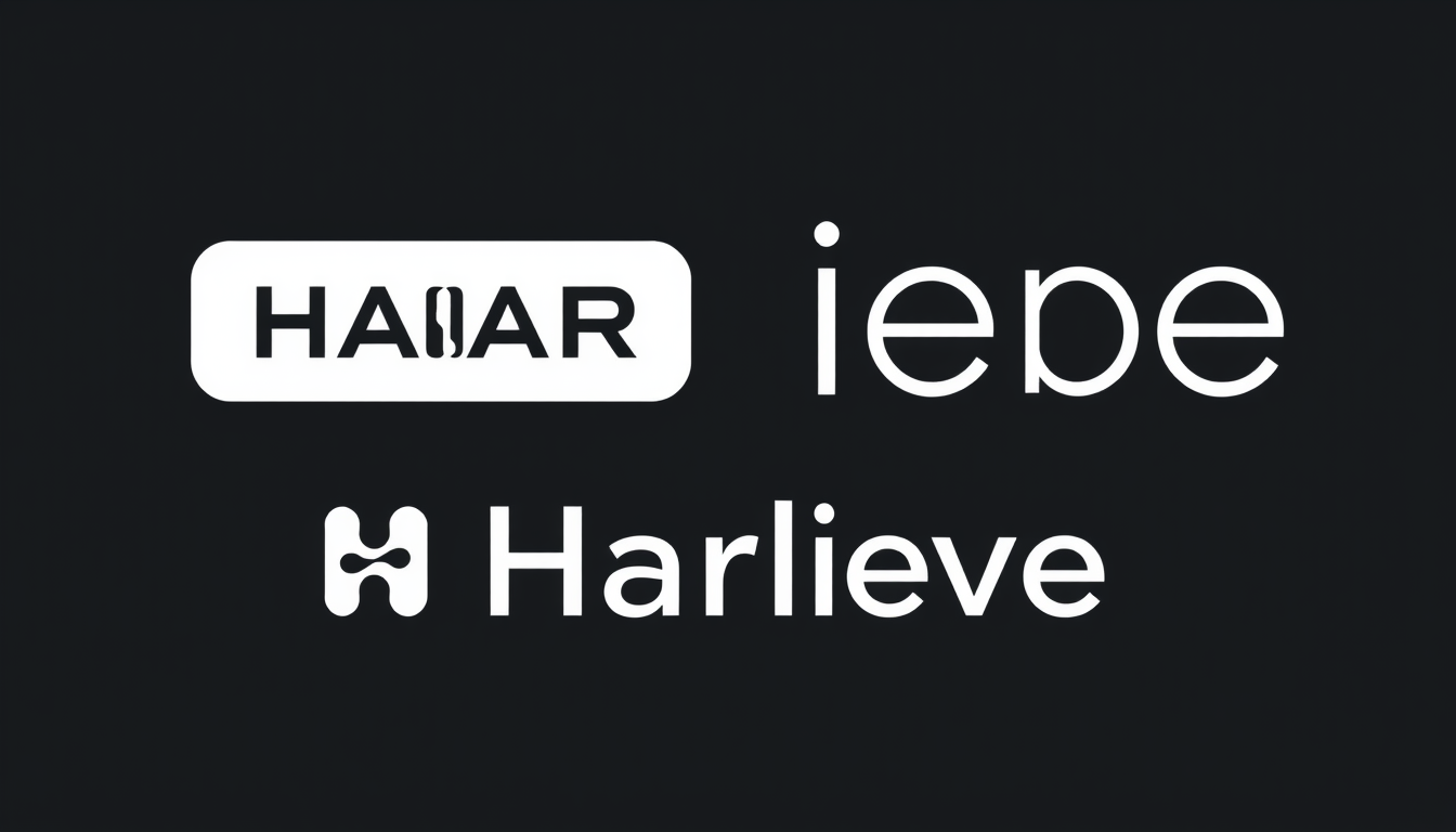 Logo idea: logo design, clean minimal mark, bold simple shapes, balanced composition, Haarliebe 2020 , versatile brand logo
