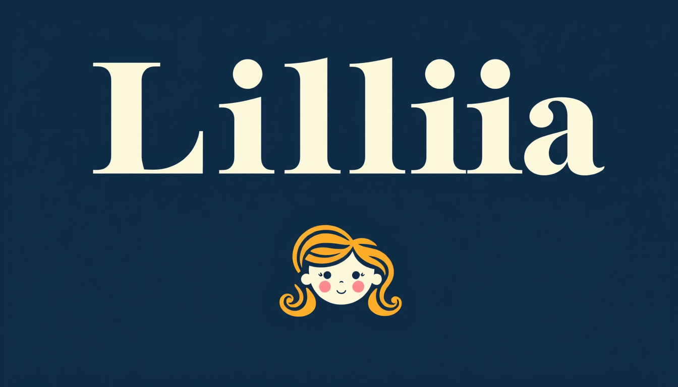 Logo idea: logo design, clean minimal mark, bold simple shapes, balanced composition, Create a refined children’s book logo with the full word “Lilia”, clearly r