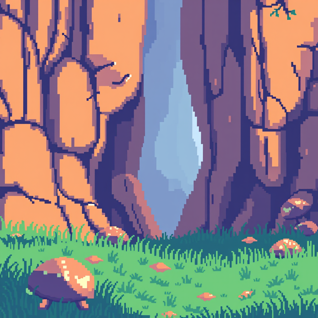 AI Pixel Art idea created from the prompt: pixel art, 32x32 sprite scale, limited palette, retro 16-bit game art, Mach 16 mal 16 Pixel ein Fleck gras für ein videospiel also nur wenig