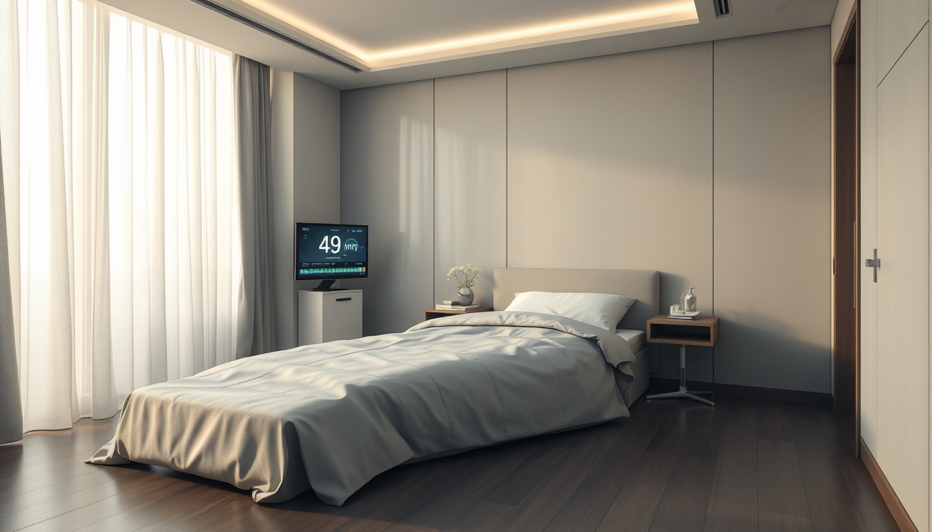 Realistic Images idea: photorealistic generated image, natural materials and skin texture, physically plausible lighting, Peux-tu me dessiner un chambre d'un hôtel miteux da