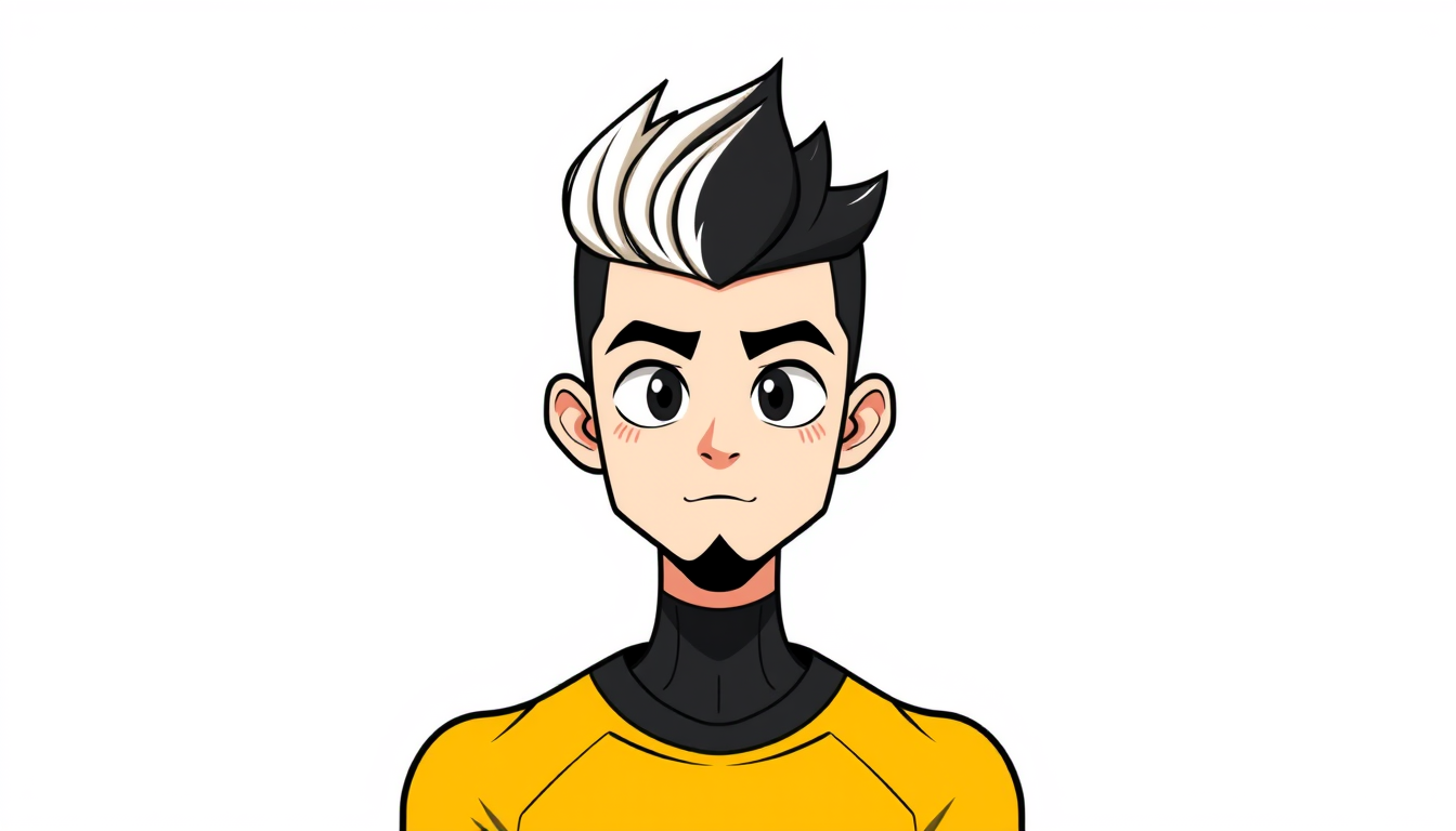 Cartoon Avatar idea created from the prompt: cartoon avatar, head-and-shoulders, bold outlines, flat shading, hace un cupra formentor 2026 (coche) de color blanco en estilo anime , soci