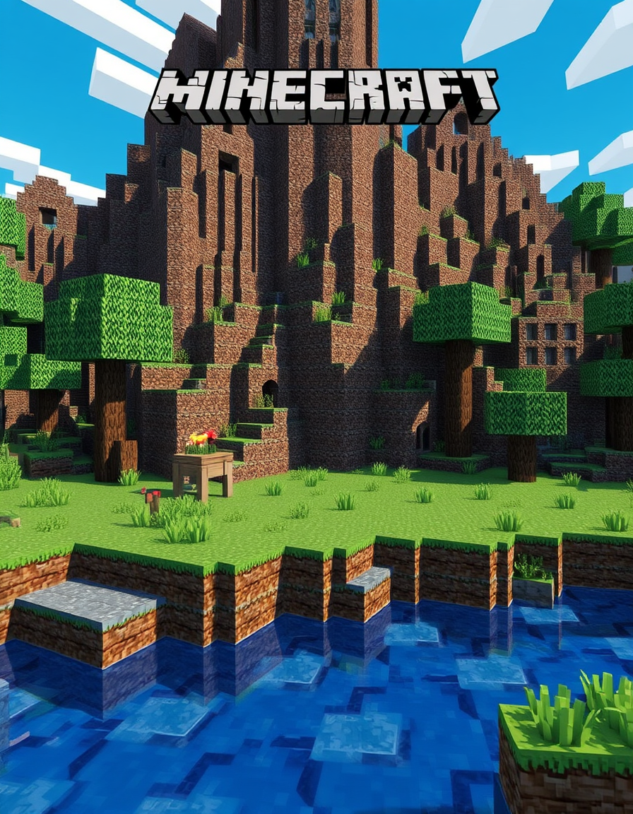 AI Art prompt example created from the prompt: minecraft