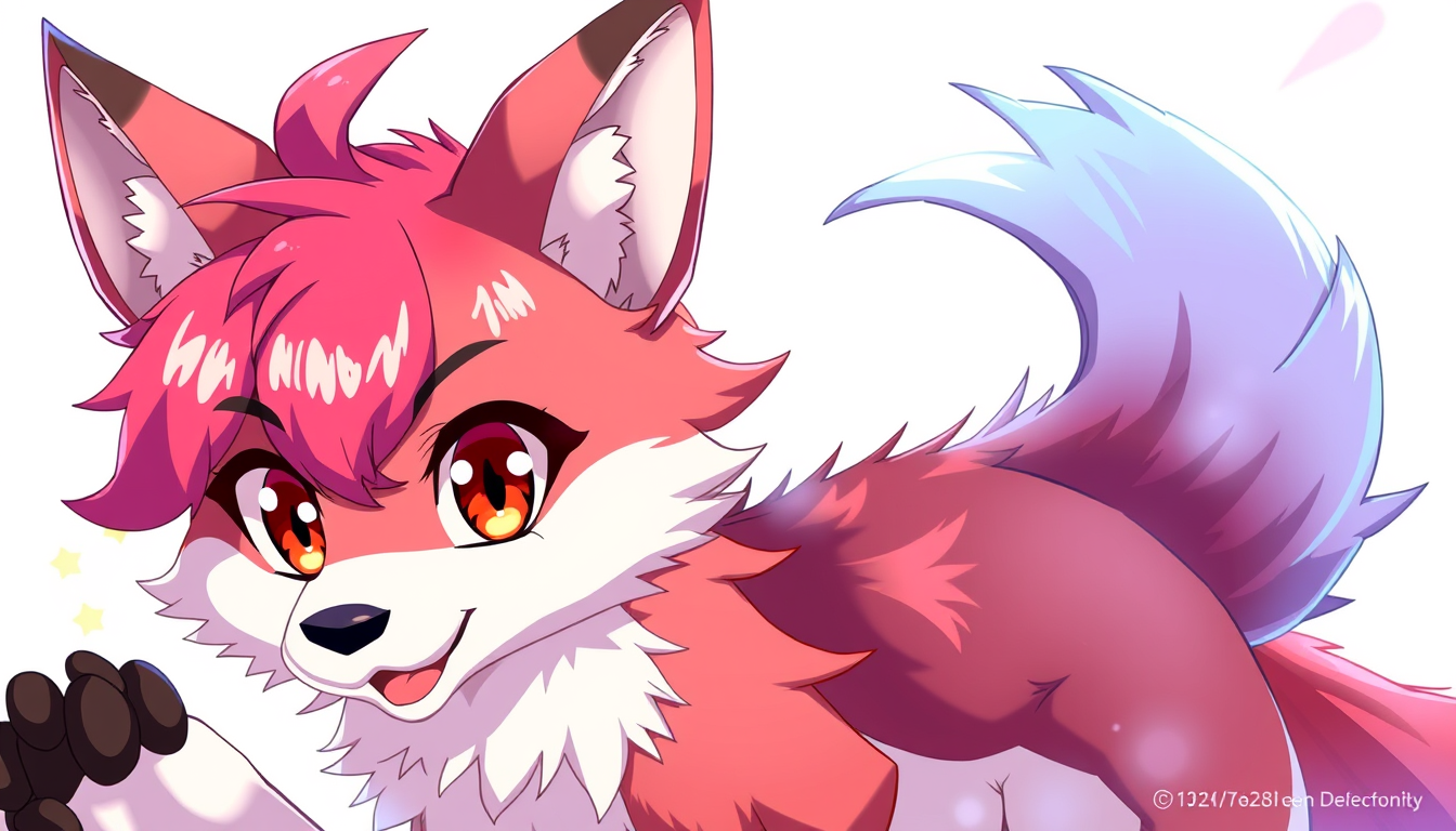 Anime idea: anime style, vibrant colors, expressive eyes, furry anthro character reference sheet , detailed anime illustration