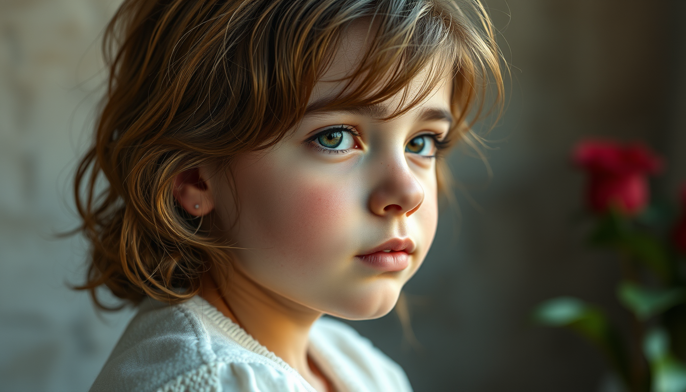 Realistic Images idea: photorealistic generated image, natural materials and skin texture, physically plausible lighting, 19 yaşında genç bir kadın, beline kadar uzanan kest