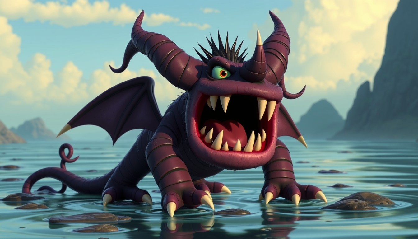 Main art studio: Scylla looks like Disney monster