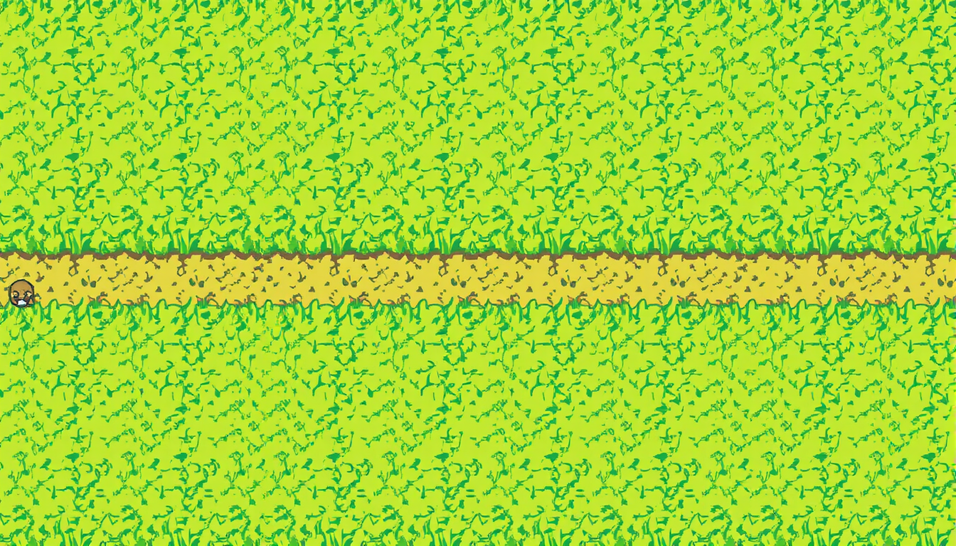 AI Pixel Art idea created from the prompt: pixel art, 32x32 sprite scale, limited palette, retro 16-bit game art, 16x16 pixel art grass tile for a cozy 2D top-down game called Moonval