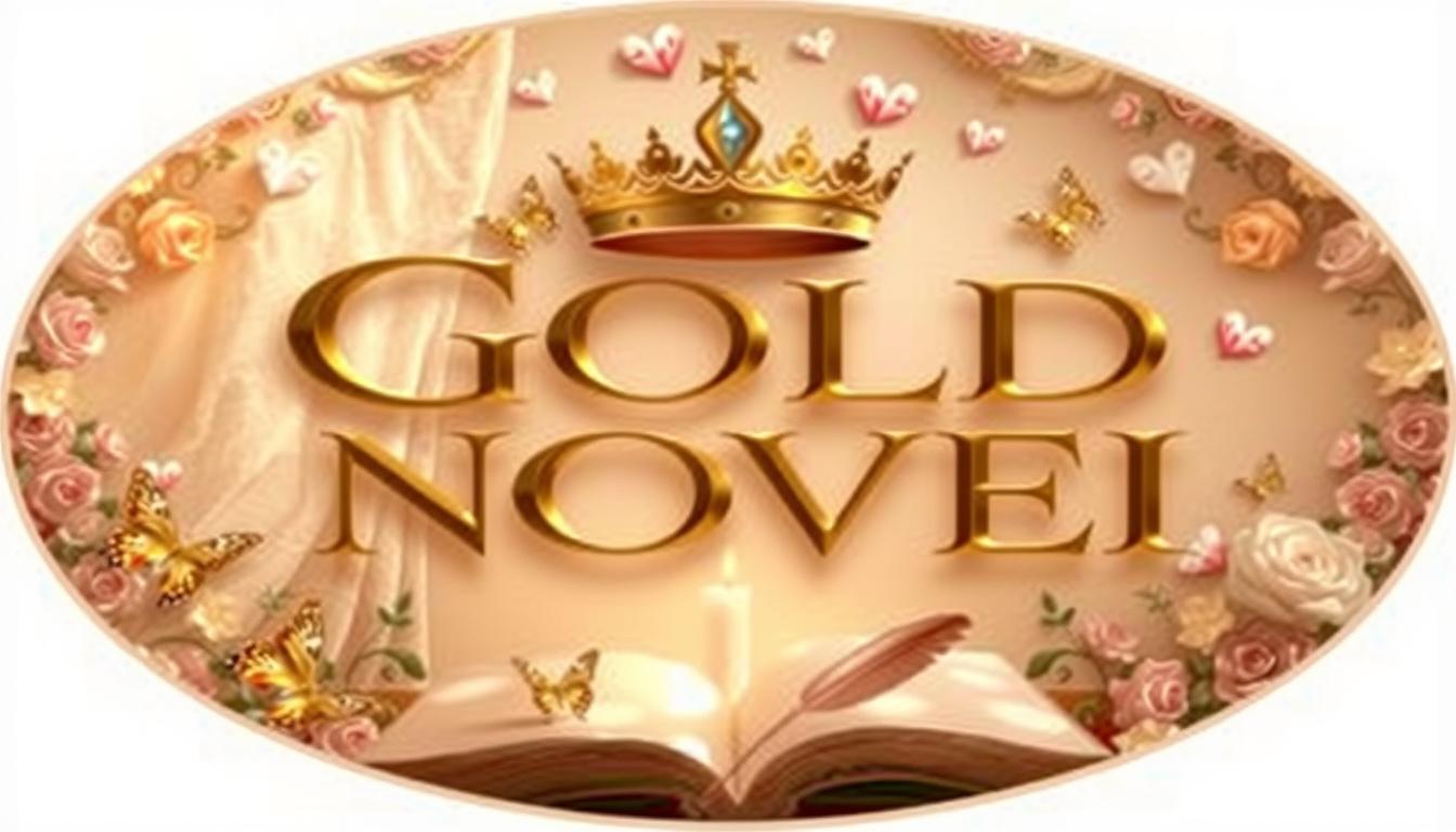 Main art studio: I want this in light pink, instead of the crown it should be a rose. instead of gold novel it should say rose novel. remove the feather. there should