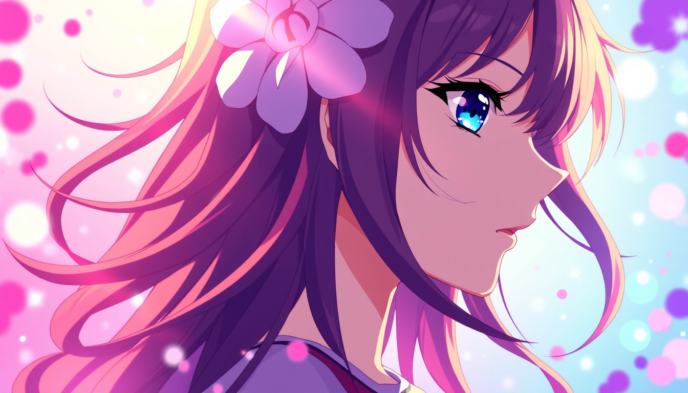 Anime idea: anime style, vibrant colors, expressive eyes, Anime woman , detailed anime illustration