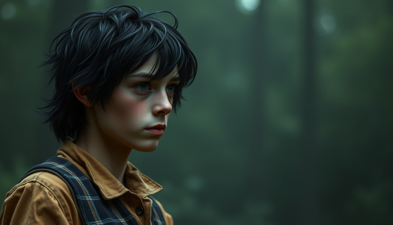 Main art studio: Personaje Jack de lord of the flies en estilo Franco- Belgium sin fondo y Jack tiene una capa negra