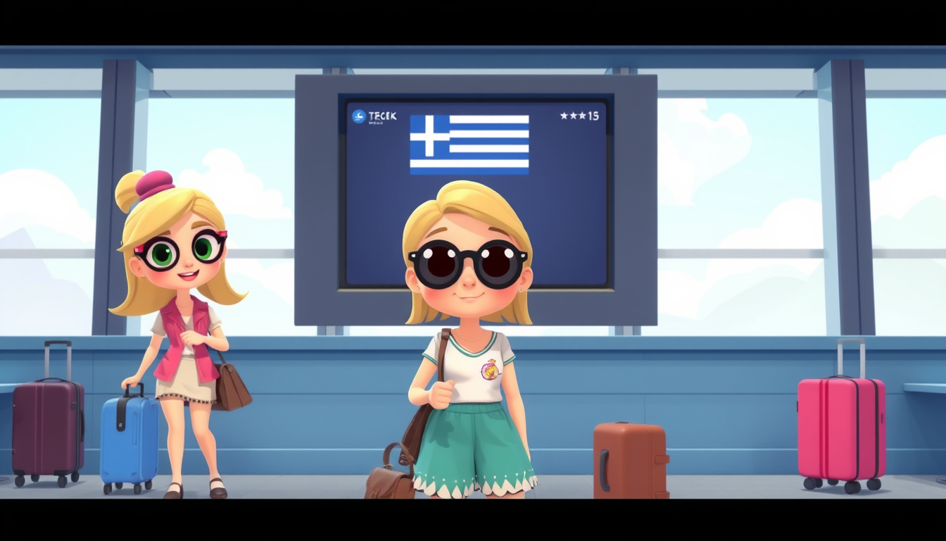 Main art studio: Absolutely! 🇬🇷✨ Let’s make Chloe Goes to Greece another mini animated travel movie, with each scene showing a different part of Greece. 🇬🇷 Chloe G
