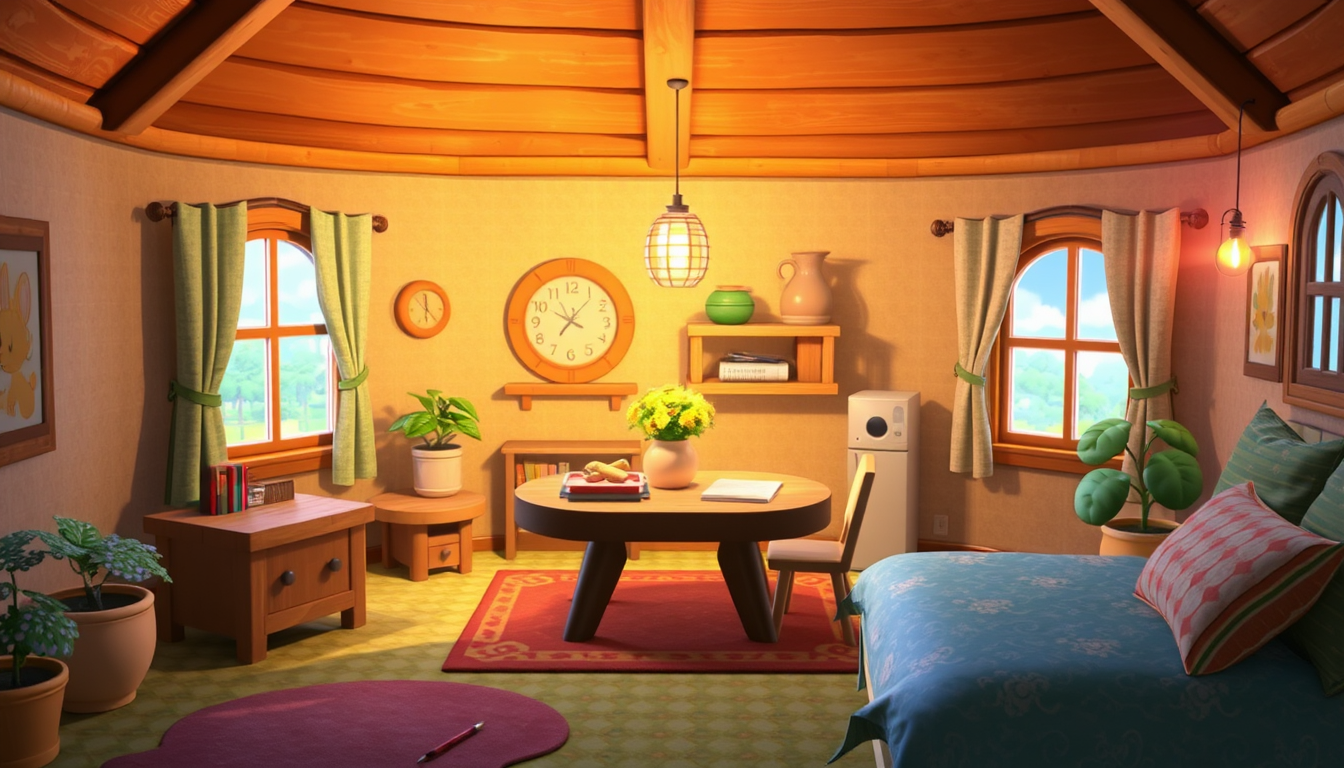Main art studio: une image pour nul moche de maison Animal Crossing interieure Animal Crossing Animal Crossing et le lit une maison mche avec les affaire pas asortit d