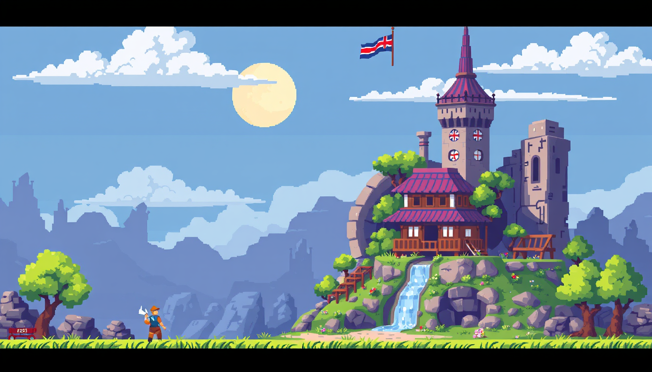 Main art studio: la souterraine pixel art