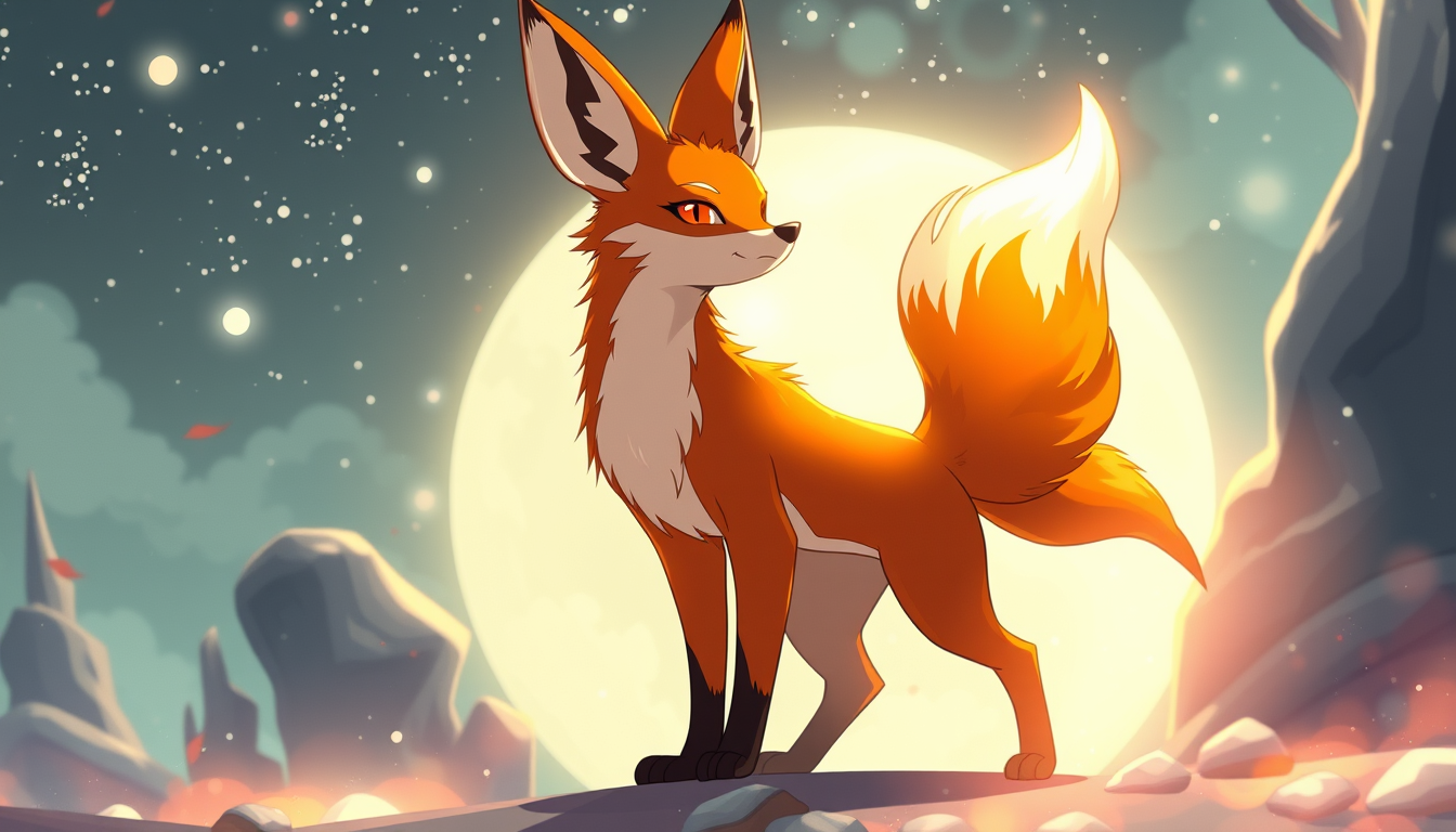 Main art studio: Crie uma imagem da raposa de nove caudas kurama