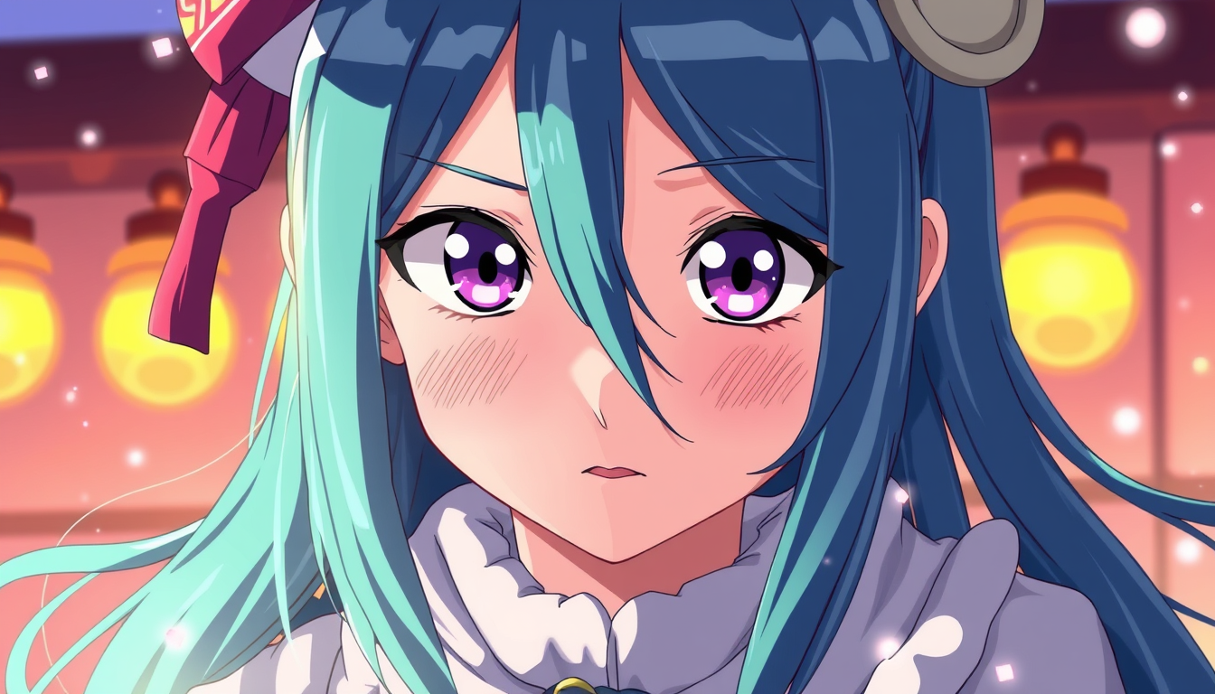 Anime idea: anime style, vibrant colors, expressive eyes, 애니메이션 그림체로 하얀머리 여자 캐릭터 그려줘 , detailed anime illustration