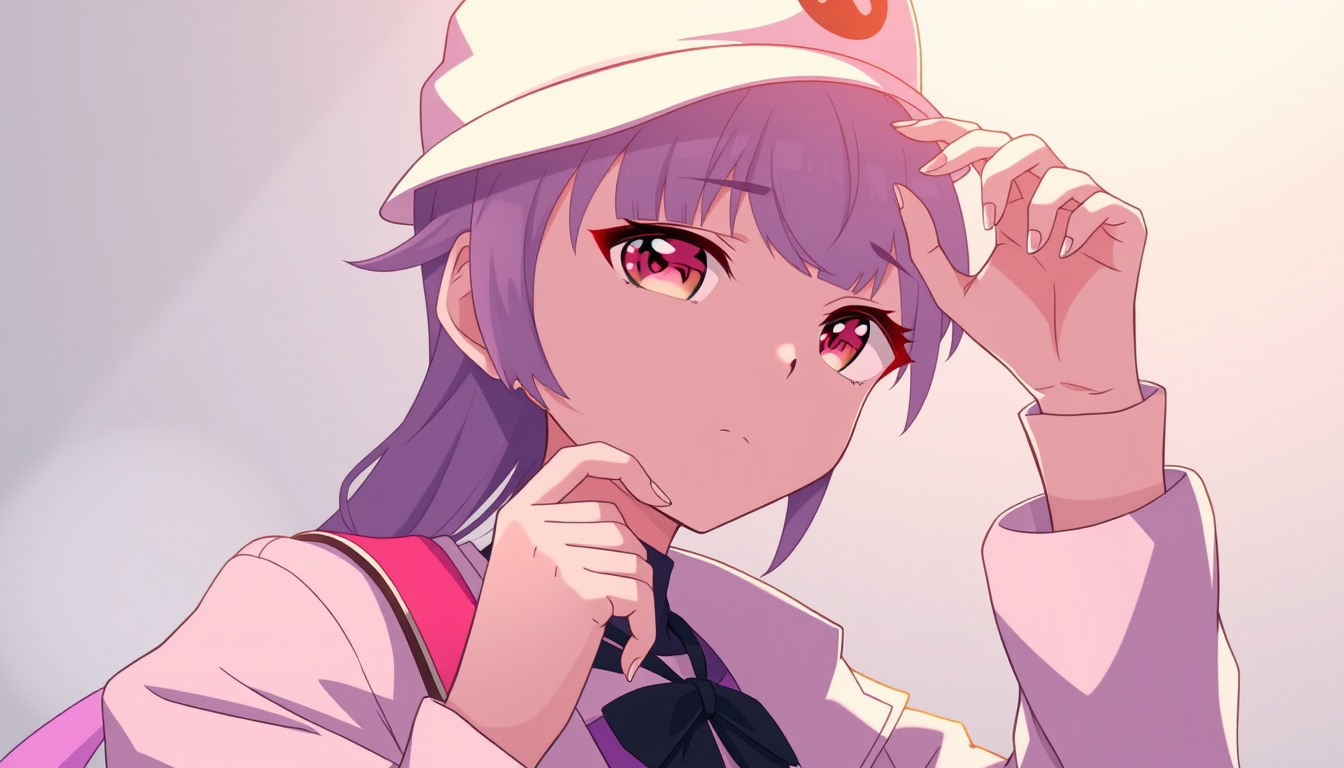 Characters idea: an original character defined by silhouette, role, outfit, palette, and expression, deliberate composition, vtuber avatar, anime style, expressive eye