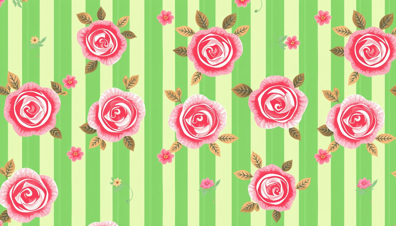 Wrapping Paper idea created from the prompt: wrapping paper design, festive repeating motif, cheerful palette, großes karomuster unregelmässig, zartes rosa als hintergrund und kräftiges
