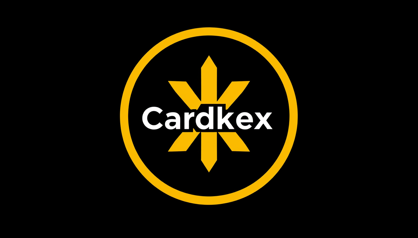 Logo idea: logo design, clean minimal mark, bold simple shapes, balanced composition, Me puedes diseñar un logo de una criptomoneda que se llama Cardkex Coin y q