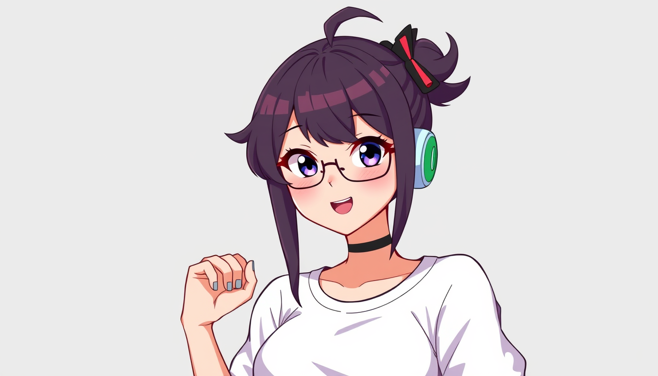 VTuber idea: vtuber avatar character, anime style, expressive face, streaming-ready design, cyn from murder drons , clean vtuber model illustration