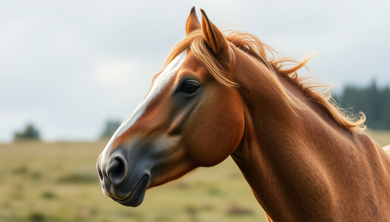 Main art studio: Fais un cheval debout qui pleure de grosse larme