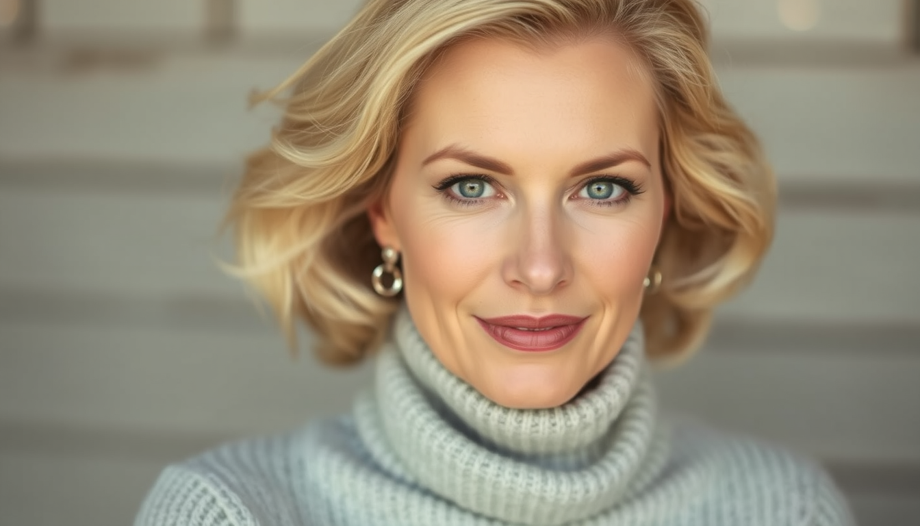 Main art studio: blondes mädchen in 50er jahre stil