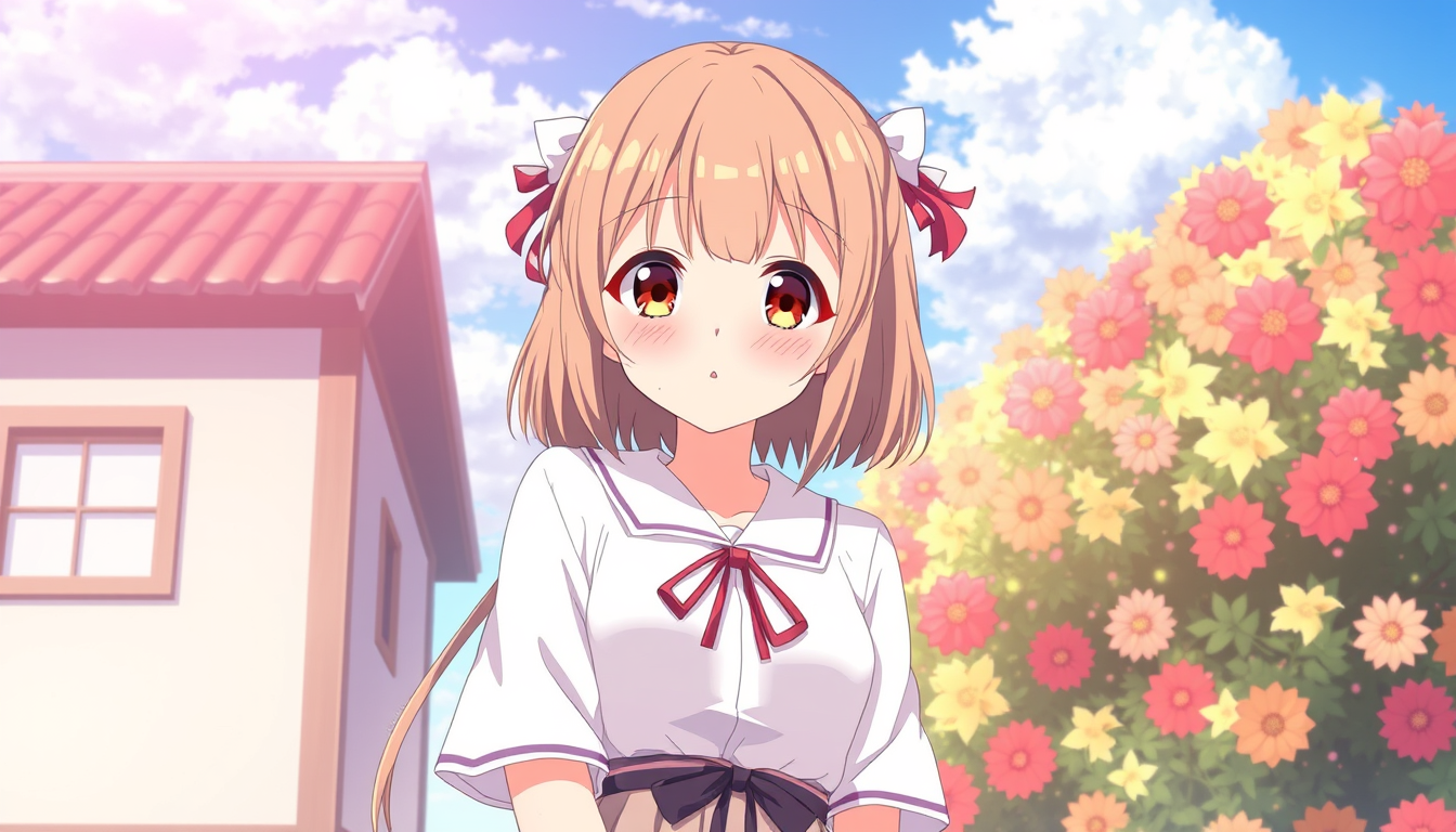 Main art studio: A cute anime girl