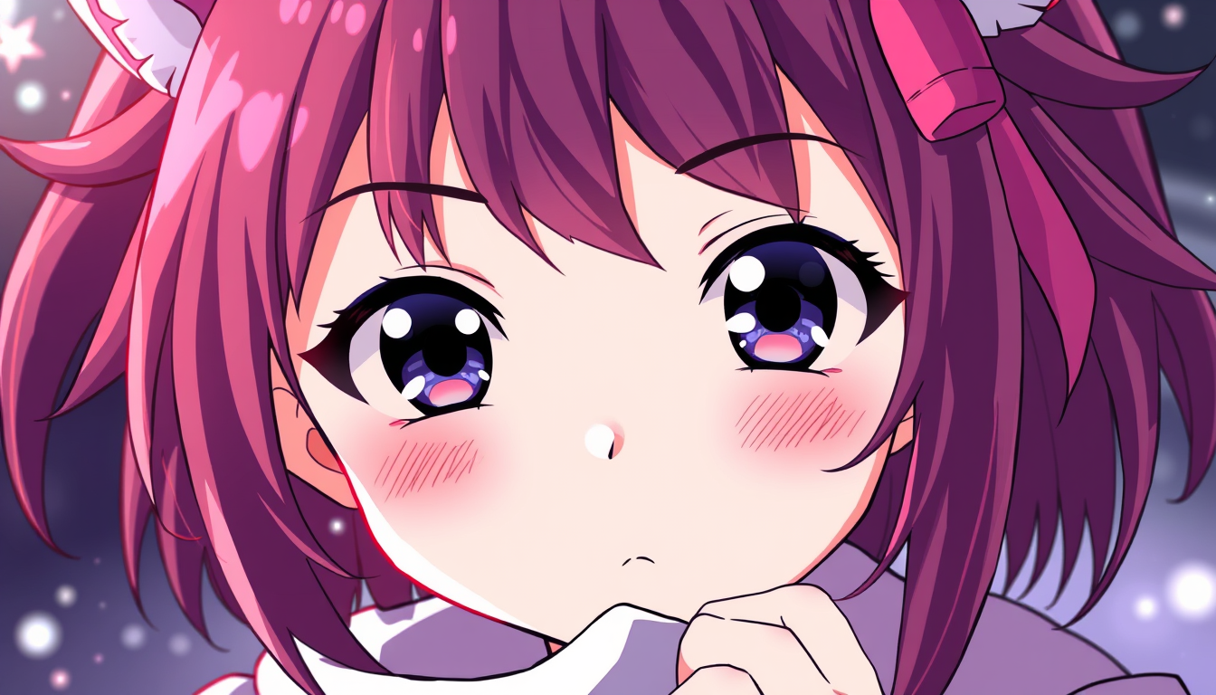 Anime idea created from the prompt: anime style, vibrant colors, expressive eyes, Now you can that gerl is niked , detailed anime illustration