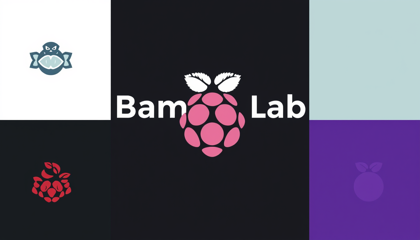Logo idea created from the prompt: logo design, clean minimal mark, bold simple shapes, balanced composition, genere moi une logo pour l'impression 3D j'adore bambu lab raspbe