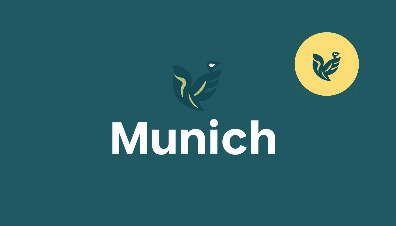 Logo idea created from the prompt: logo design, clean minimal mark, bold simple shapes, balanced composition, Ich habe eine Firma namens Munich Flock. Erstell mir ein Logo , v