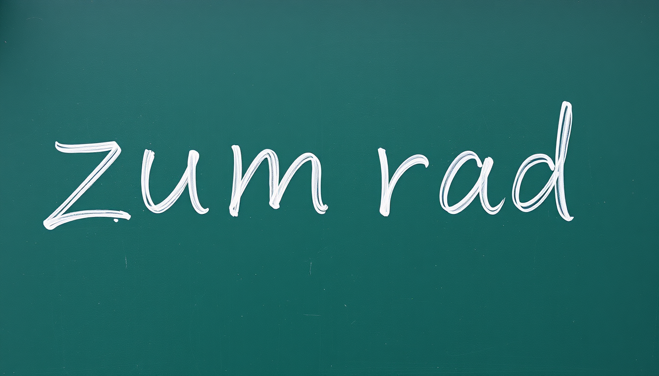 AI Art prompt example created from the prompt: write ''zumrad va qimmmat'' very good