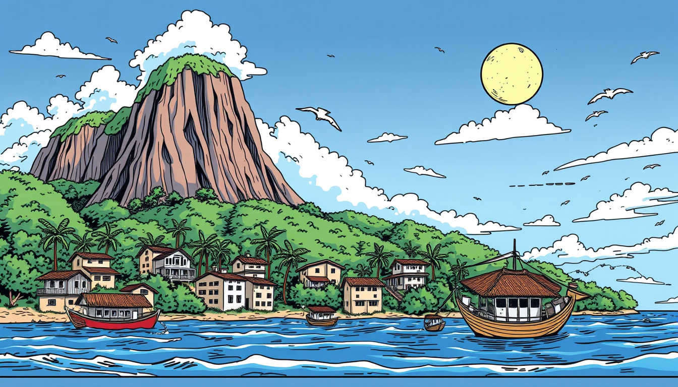 Main art studio: crie um storyboard com 8 quadros sobre o brasil