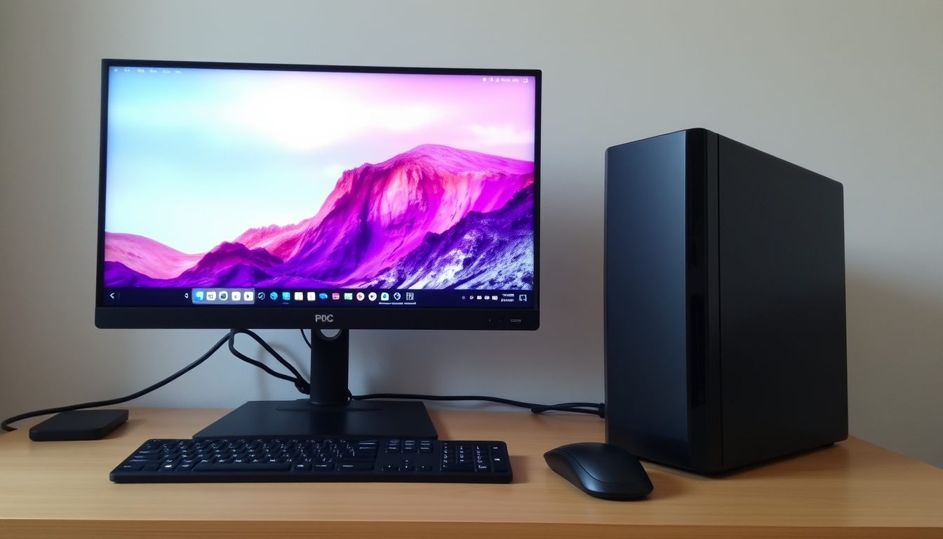 AI Art prompt example created from the prompt: fait moi un pc avec marque technologie dedans juste un pc rien dautre