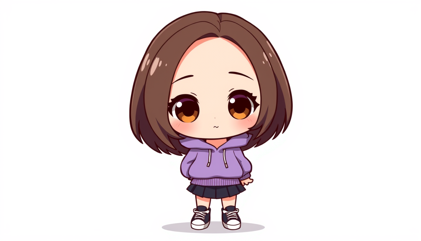 Sprite idea created from the prompt: a single readable game sprite with a controlled silhouette, palette, scale, and viewing angle, deliberate composition, A full-body 2D chibi