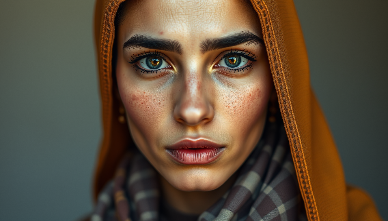 Characters idea: an original character defined by silhouette, role, outfit, palette, and expression, deliberate composition, Extreme natural skin realism, real camera