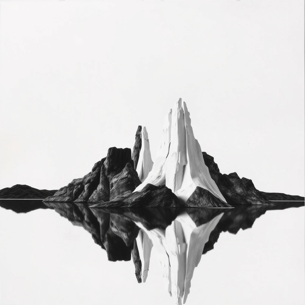 Main art studio: An album named: black lake/white lake - the porcelain towers. Its an abstract futuristc medialval painting but miniimal. Totally abstract simple and c