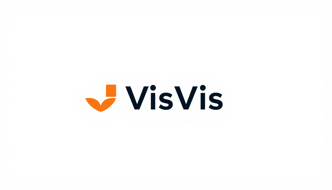 Logo idea: logo design, clean minimal mark, bold simple shapes, balanced composition, Nombre "VisVis" logo para una tienda de ropa profesional, ropa d emoda, que
