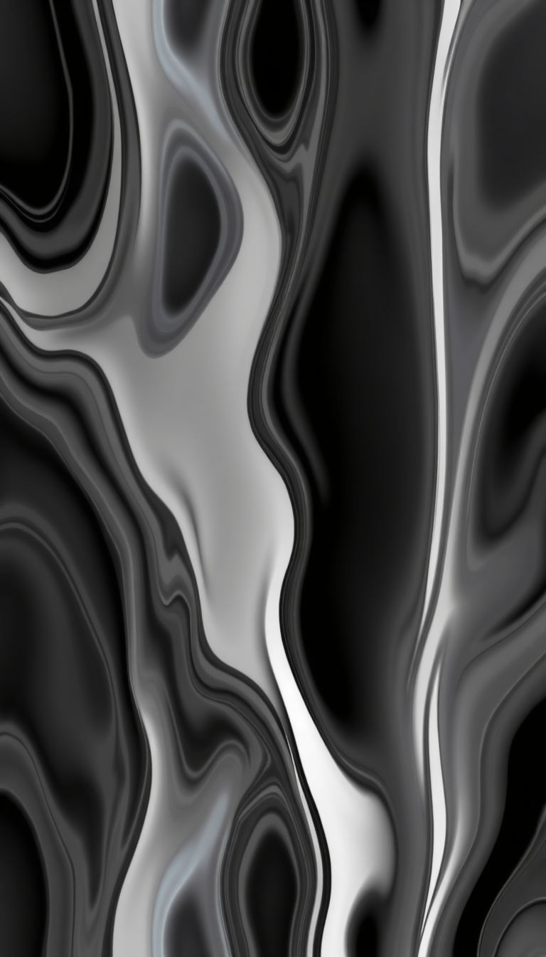 Wallpapers idea: wallpaper artwork, wide atmospheric scene or bold pattern, high detail, Minimalist gray and black and white liquid glass wallpaper one UI 9 2d , deskt