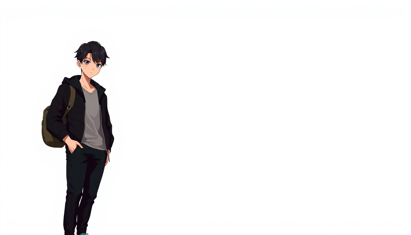 Anime idea created from the prompt: anime style, vibrant colors, expressive eyes, One original anime-style male character inspired by Ni-ki from ENHYPEN, youthful Korean-Japane