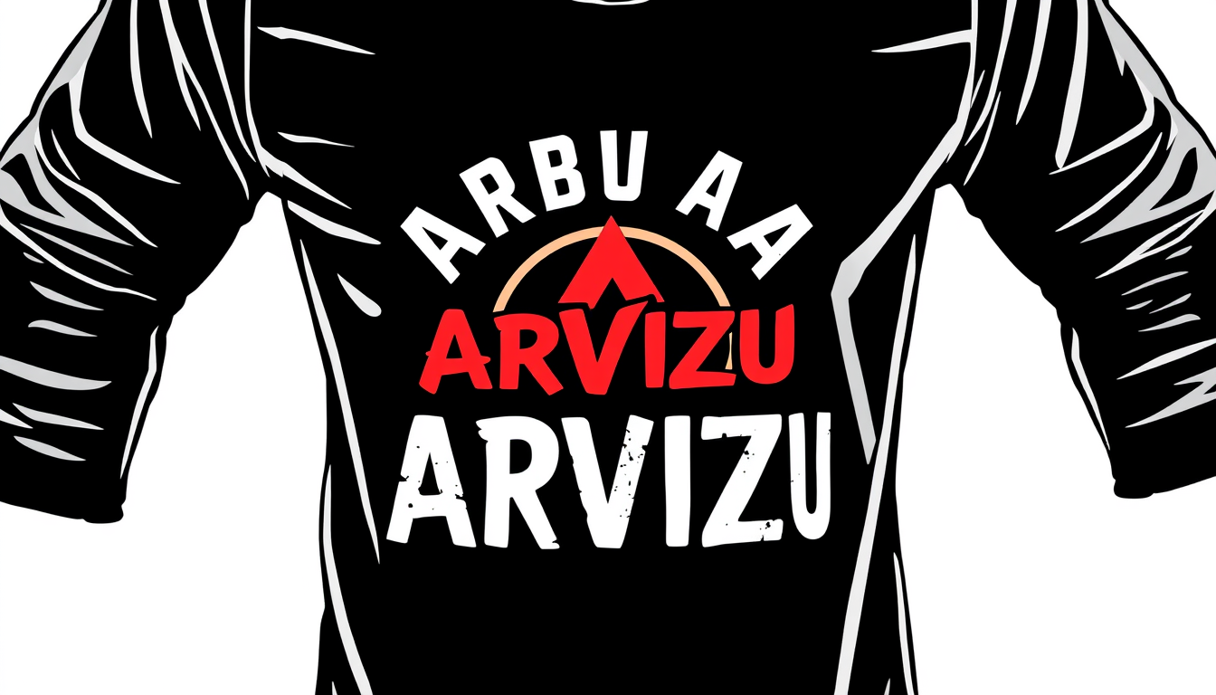 T Shirt Design idea: t-shirt graphic design, bold print-ready artwork, centered composition, QUIERO UN DISEÑO DE CAMISETA OVERSITE QUE EN LA ESPALDA DIGA ARVIZU PERO NO QU