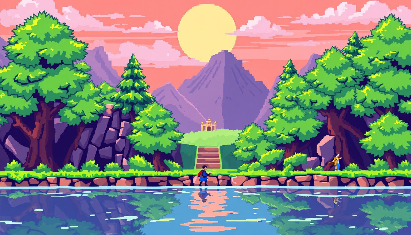 Pixel Art idea: pixel art, 32x32 sprite scale, limited palette, retro 16-bit game art, a king , crisp pixel perfect, indie-game aesthetic