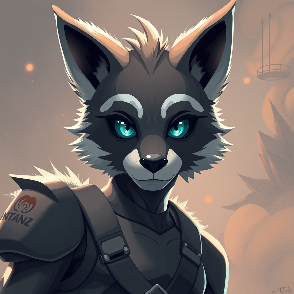 AI Art prompt example created from the prompt: Furry protogen